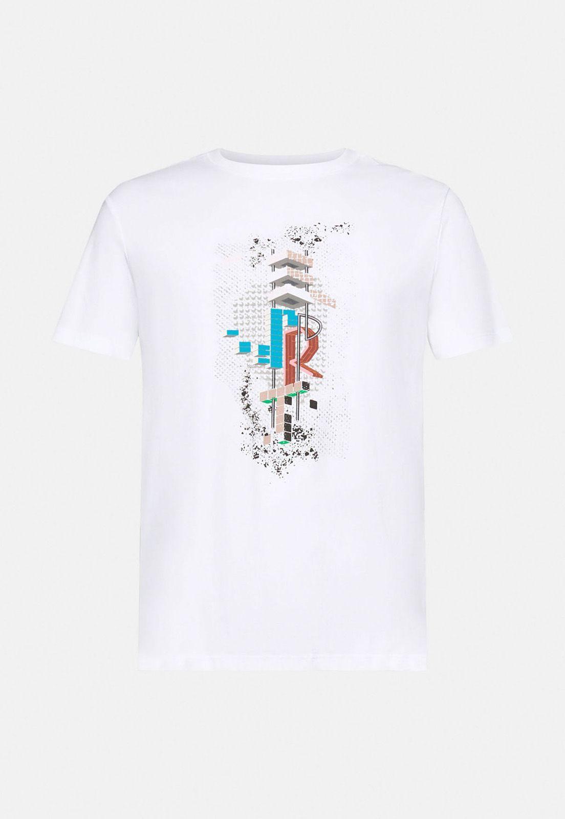 Polera Cubic Corte Holgado Hombre Esprit Naranja-3