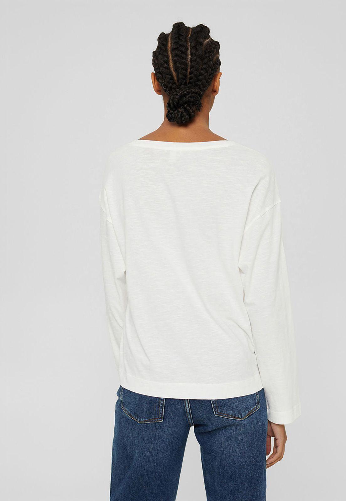 Polera mujer manga larga con estampado Esprit-1