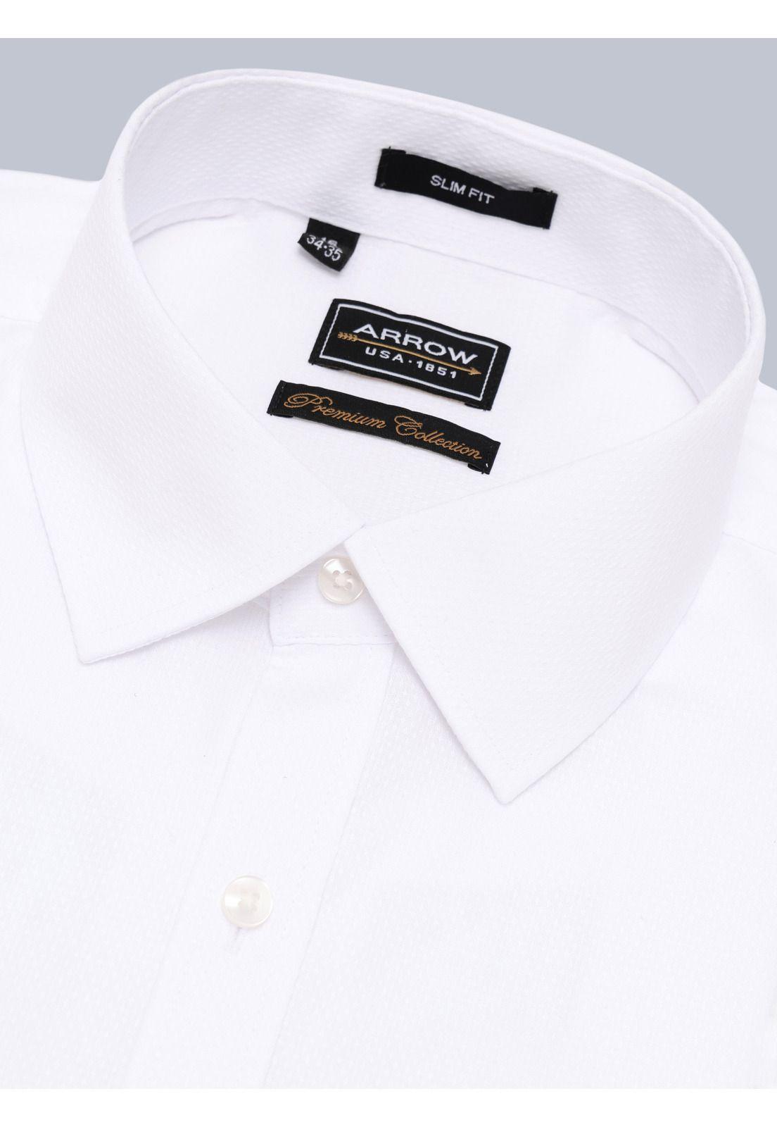 Camisa Formal Texturada Tailored Fit Blanco Arrow ARM0527BL-1