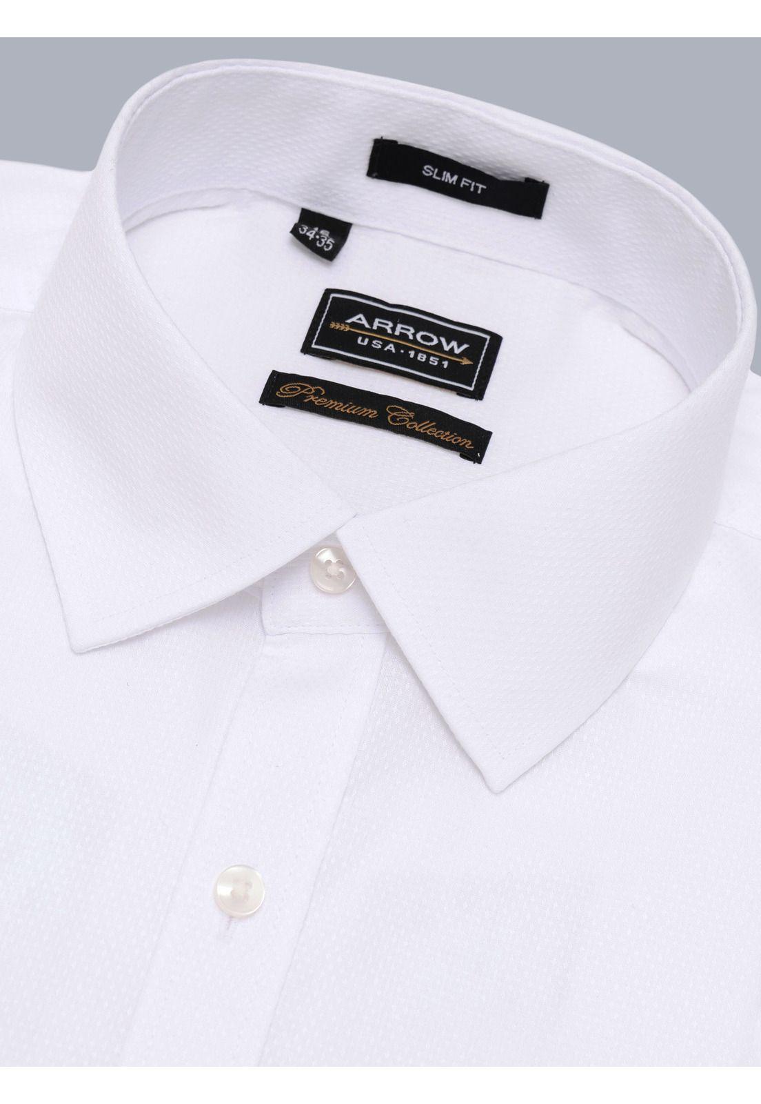 Camisa Formal Texturada Tailored Fit Blanco Arrow ARM0527BL-1