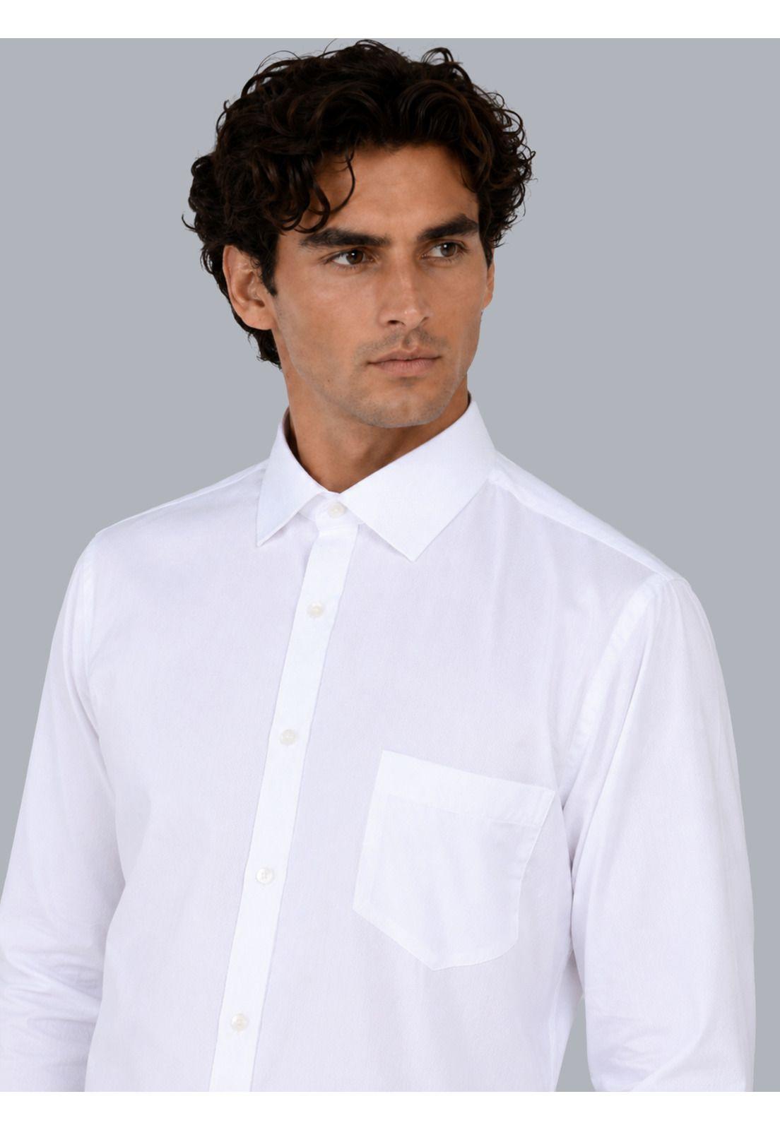Camisa Formal Texturada Tailored Fit Blanco Arrow ARM0527BL-3