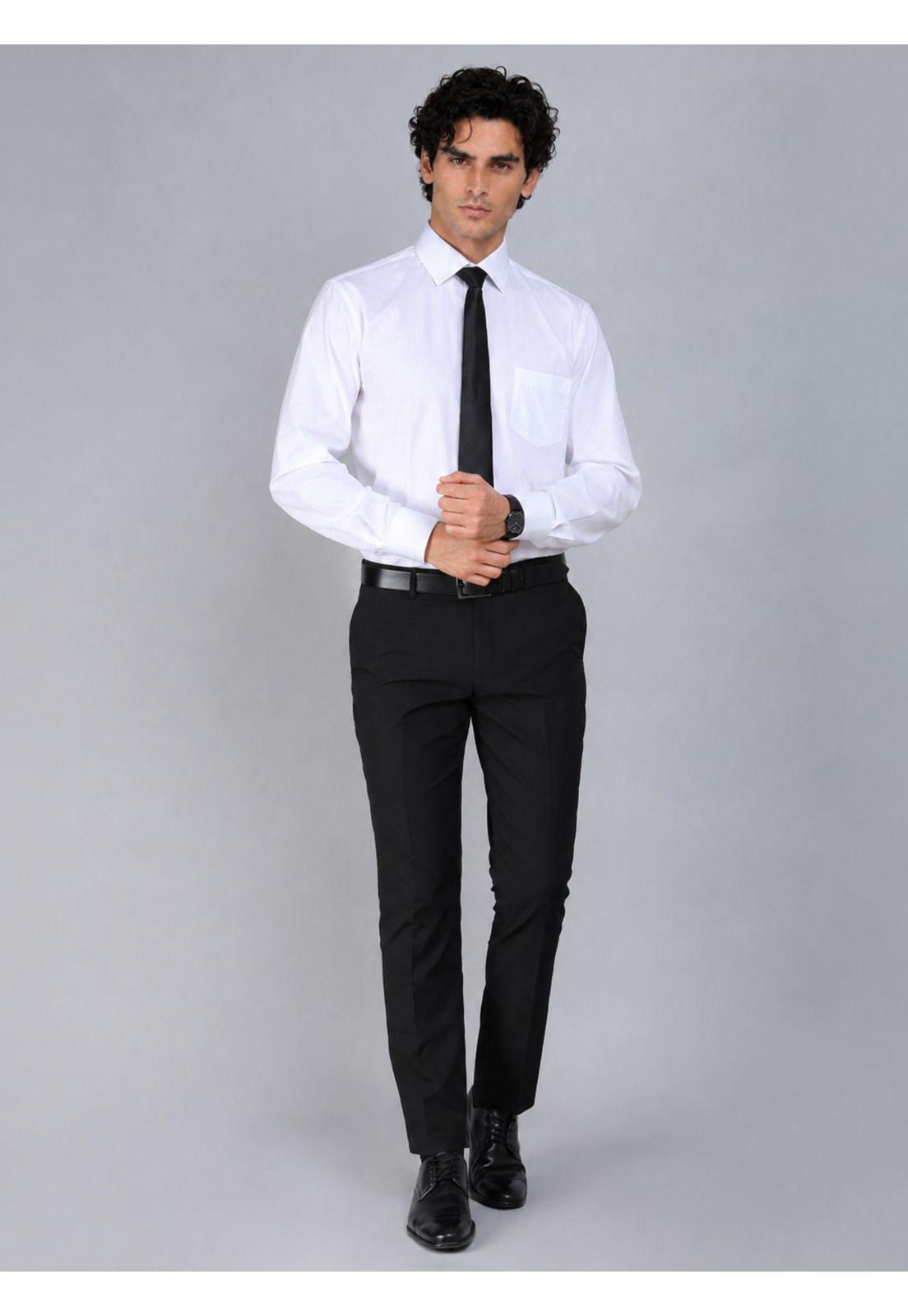 Camisa Formal Texturada Tailored Fit Blanco Arrow ARM0527BL-4