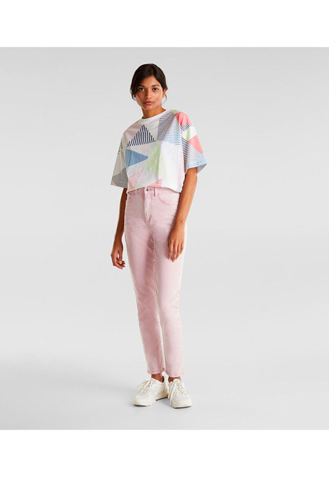 Polera corte cuadrado estampada-2