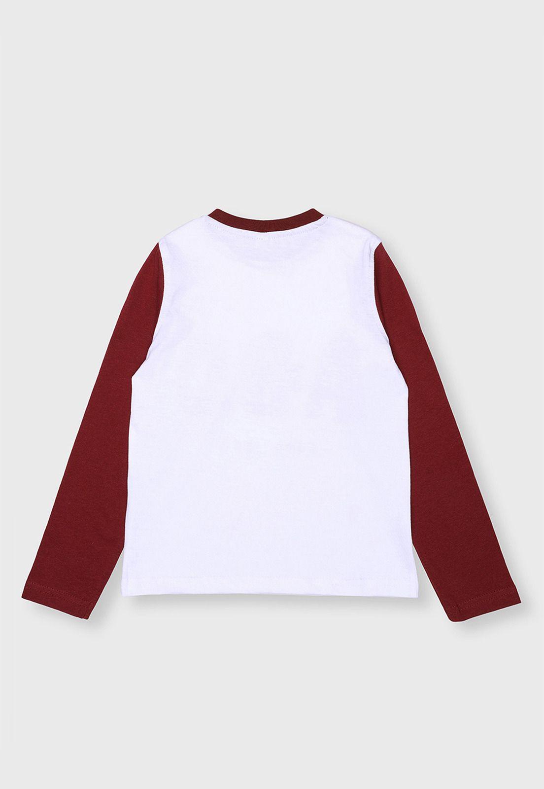 Polera Con Estampado Niño Osito PO2O001BL-1