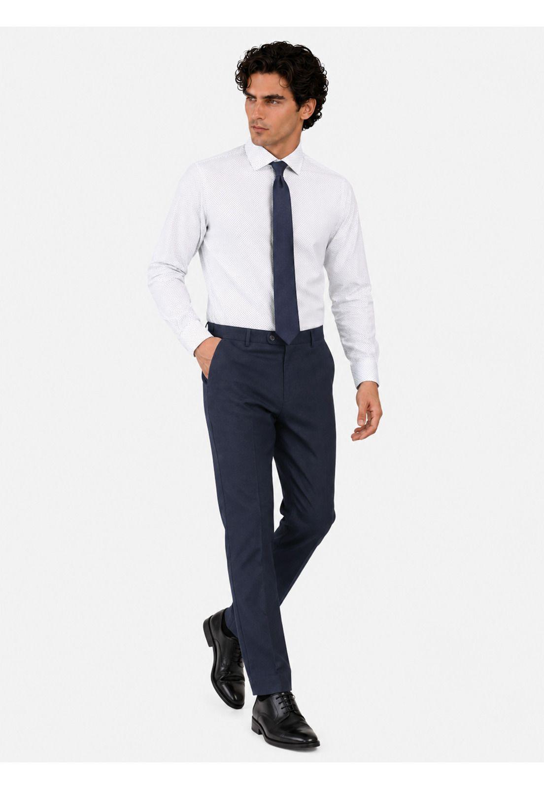 Camisa Formal Puntos Slim Fit Blanco Arrow ARM0624BL-3