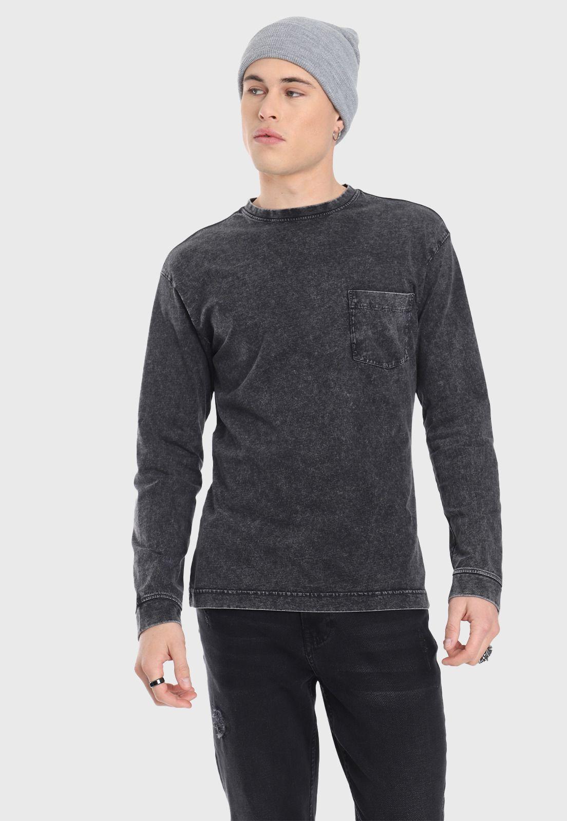 Polera Manga Larga Hombre Soviet SPO500WGR-0
