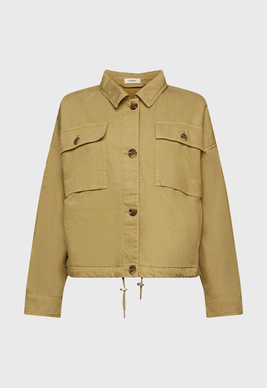 Chaqueta De Gabardina Corte Cuadrado Mujer Esprit 043EE1G318-3
