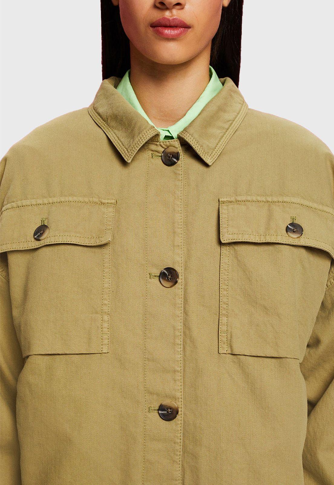 Chaqueta De Gabardina Corte Cuadrado Mujer Esprit 043EE1G318-2