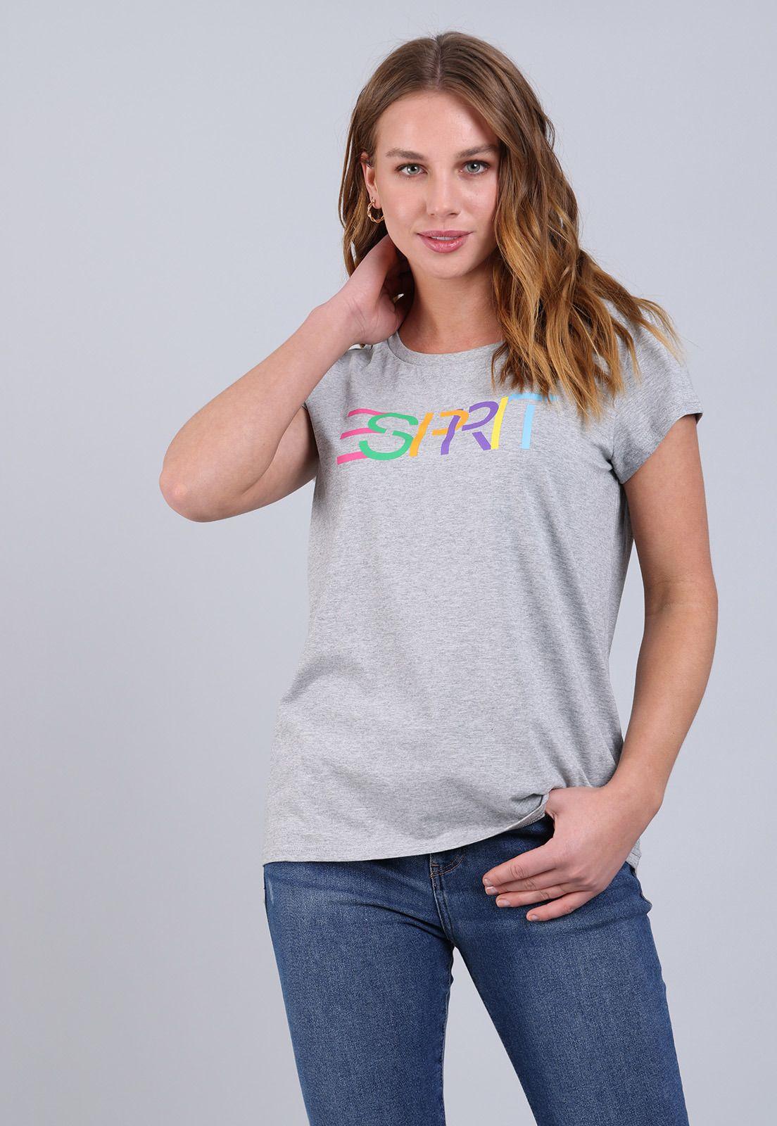Polera Mujer Manga Corta Estampada Esprit-0