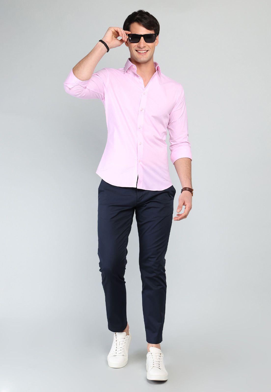 Camisa Lisa Spandex Arrow CM32I90RD-3