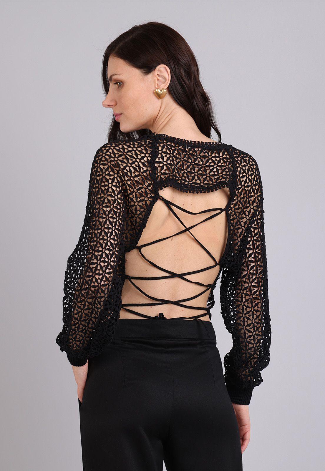 Sweater Con Espalda Descubierta Mujer Soviet-1