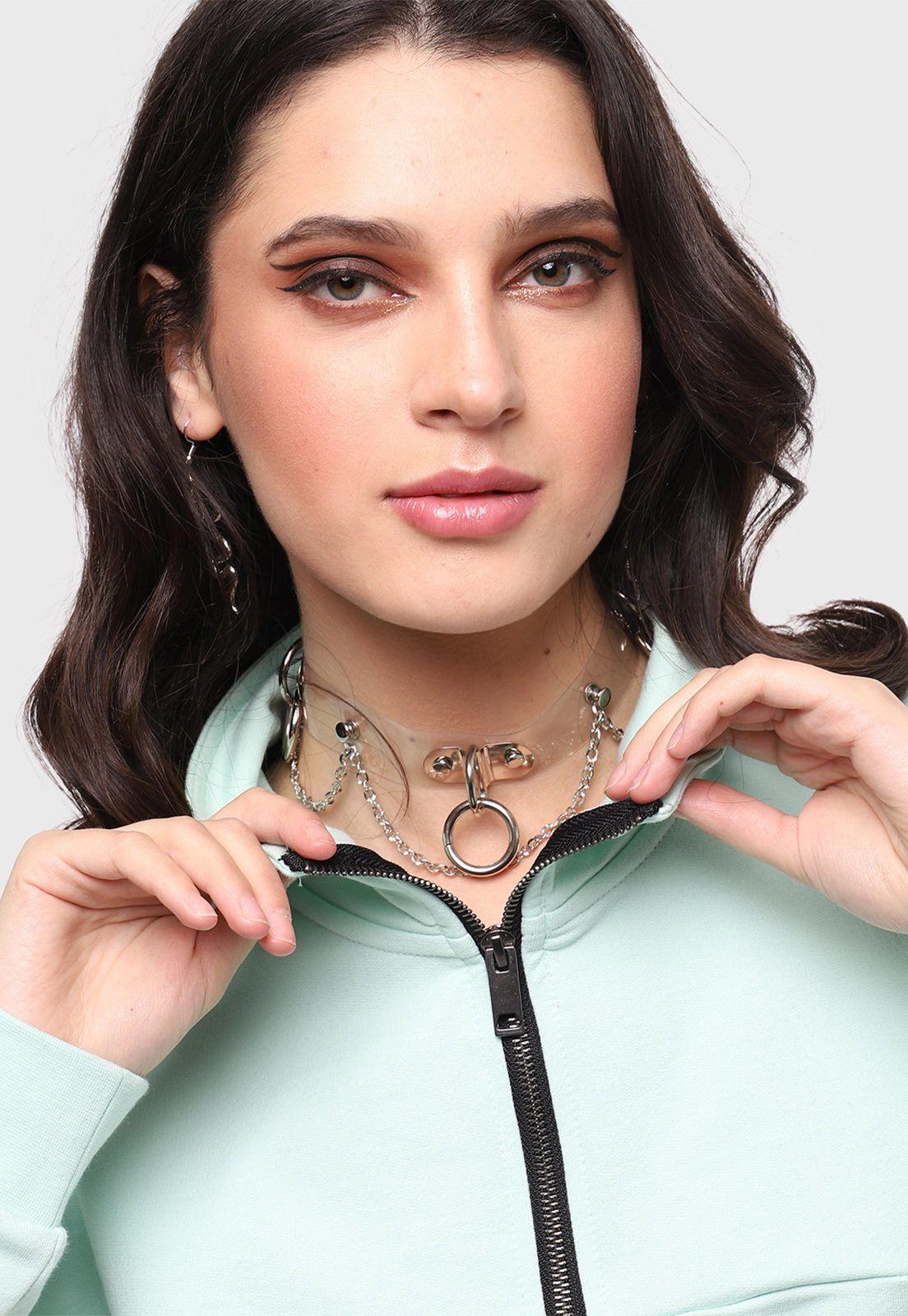 Polerón Cuello Mock Crop SVPL232AQ-2