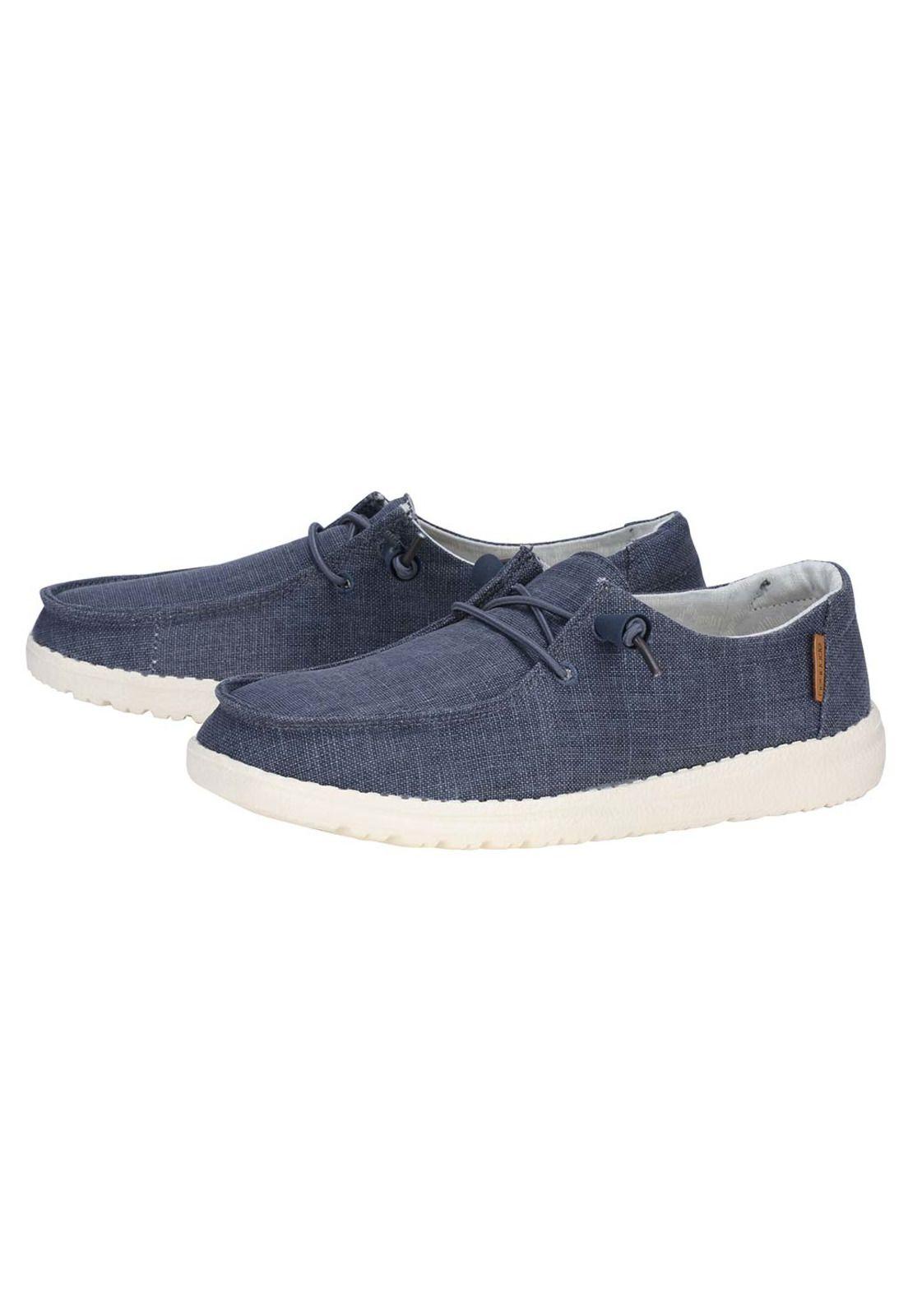 Zapato Wendy Chambray Navy White HeyDude-0