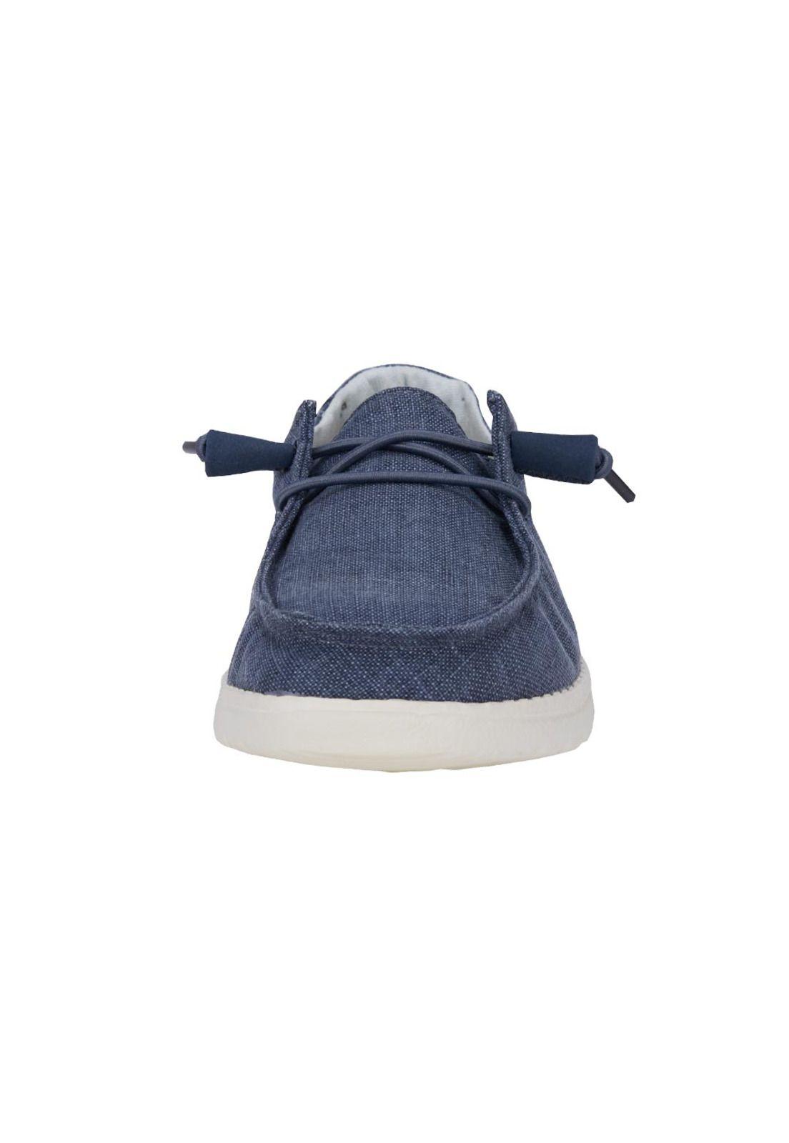 Zapato Wendy Chambray Navy White HeyDude-3