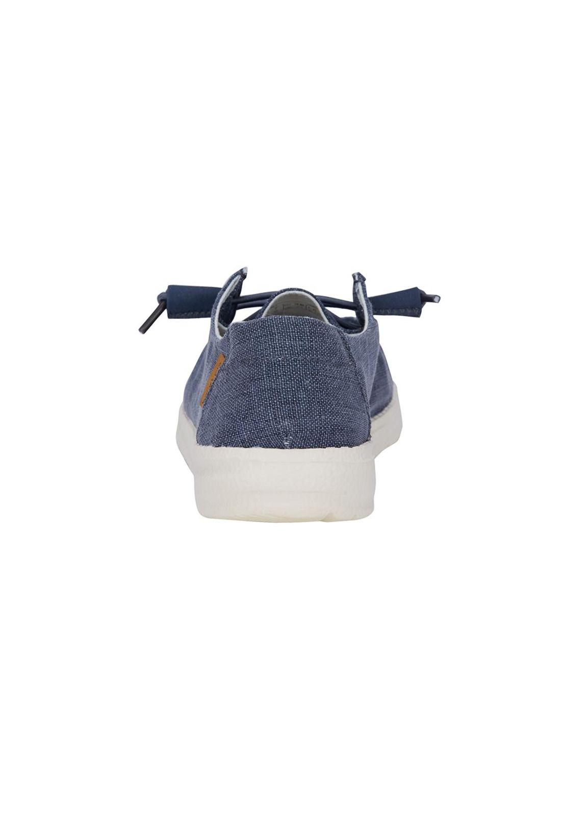 Zapato Wendy Chambray Navy White HeyDude-4