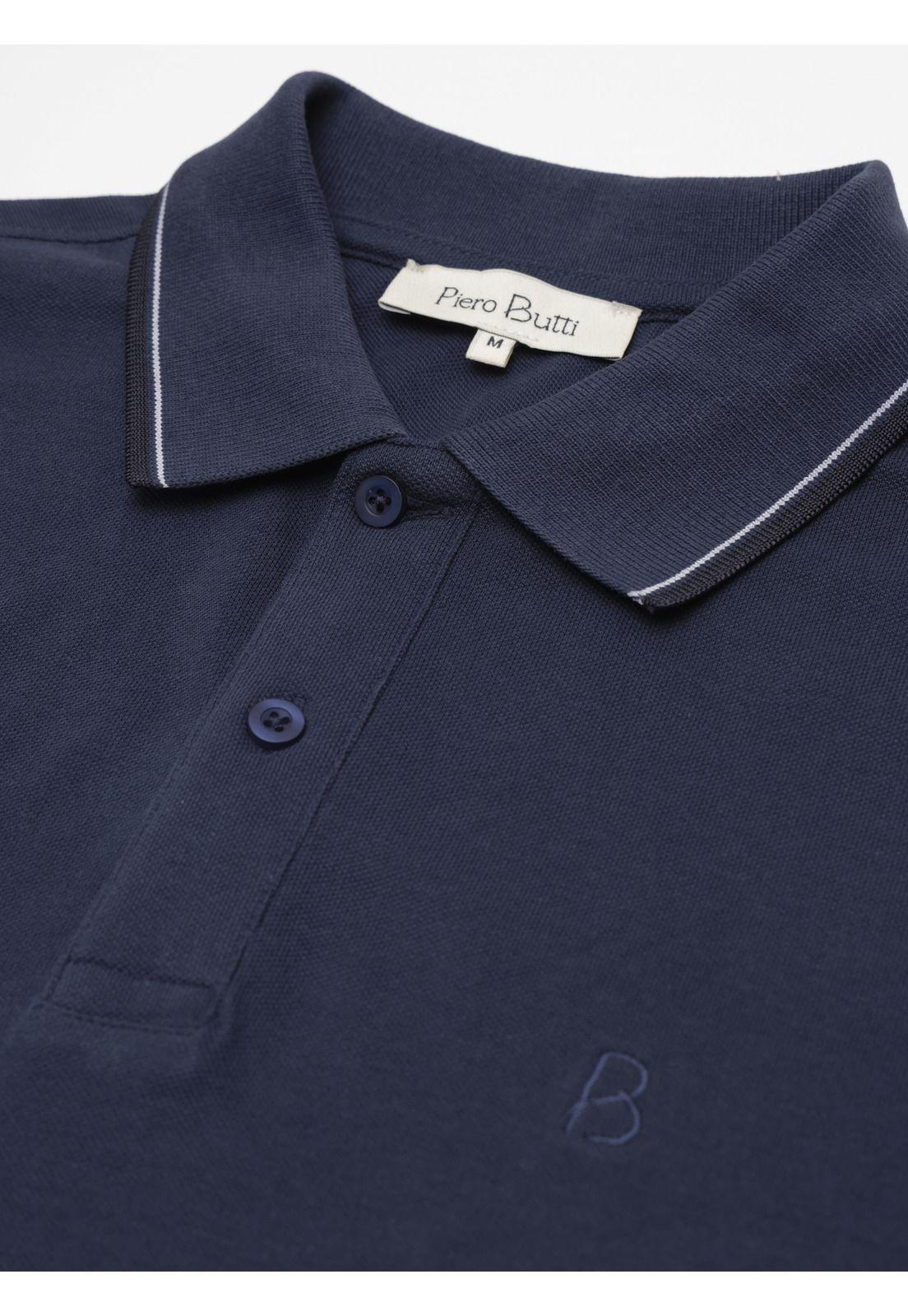 Polera Pique Regular Fit Azul Piero Butti PBDVK51AZ-4