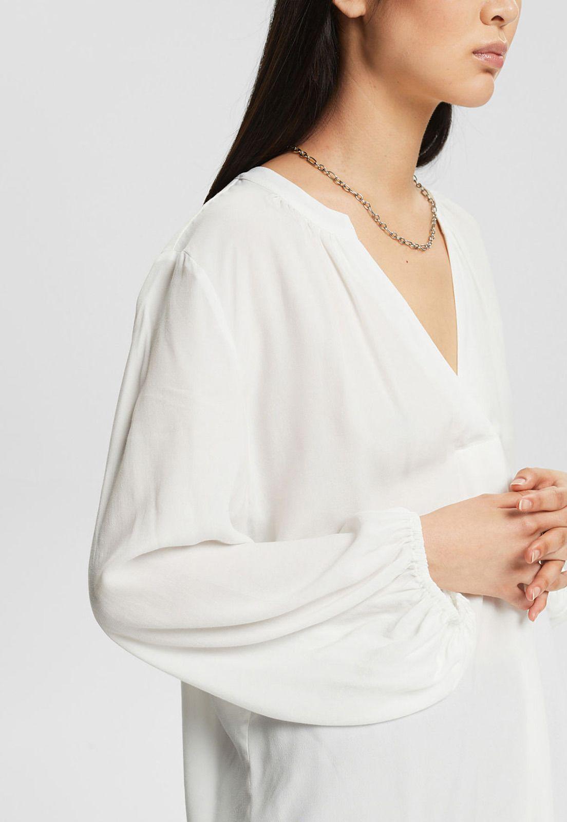 Blusa  Mangas Largas Con Escote Chilaba Mujer Esprit-2