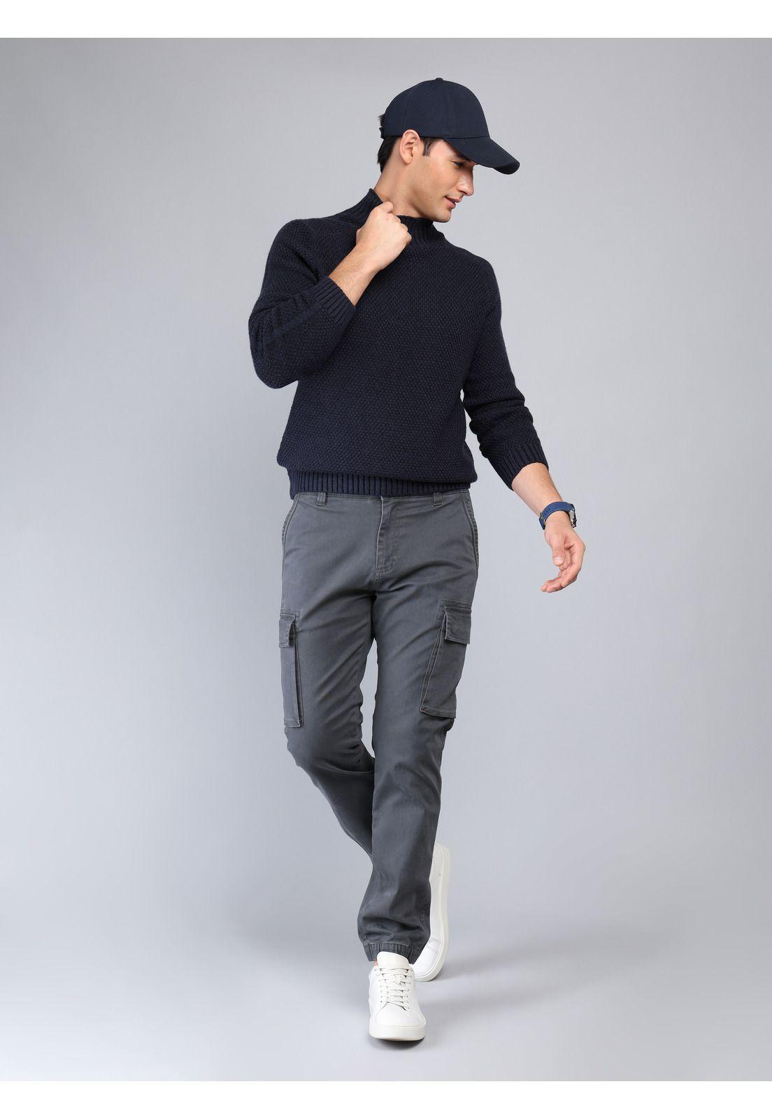 Jogger Cargo Spandex Regular Fit Gris Soviet SCIB083GR-3