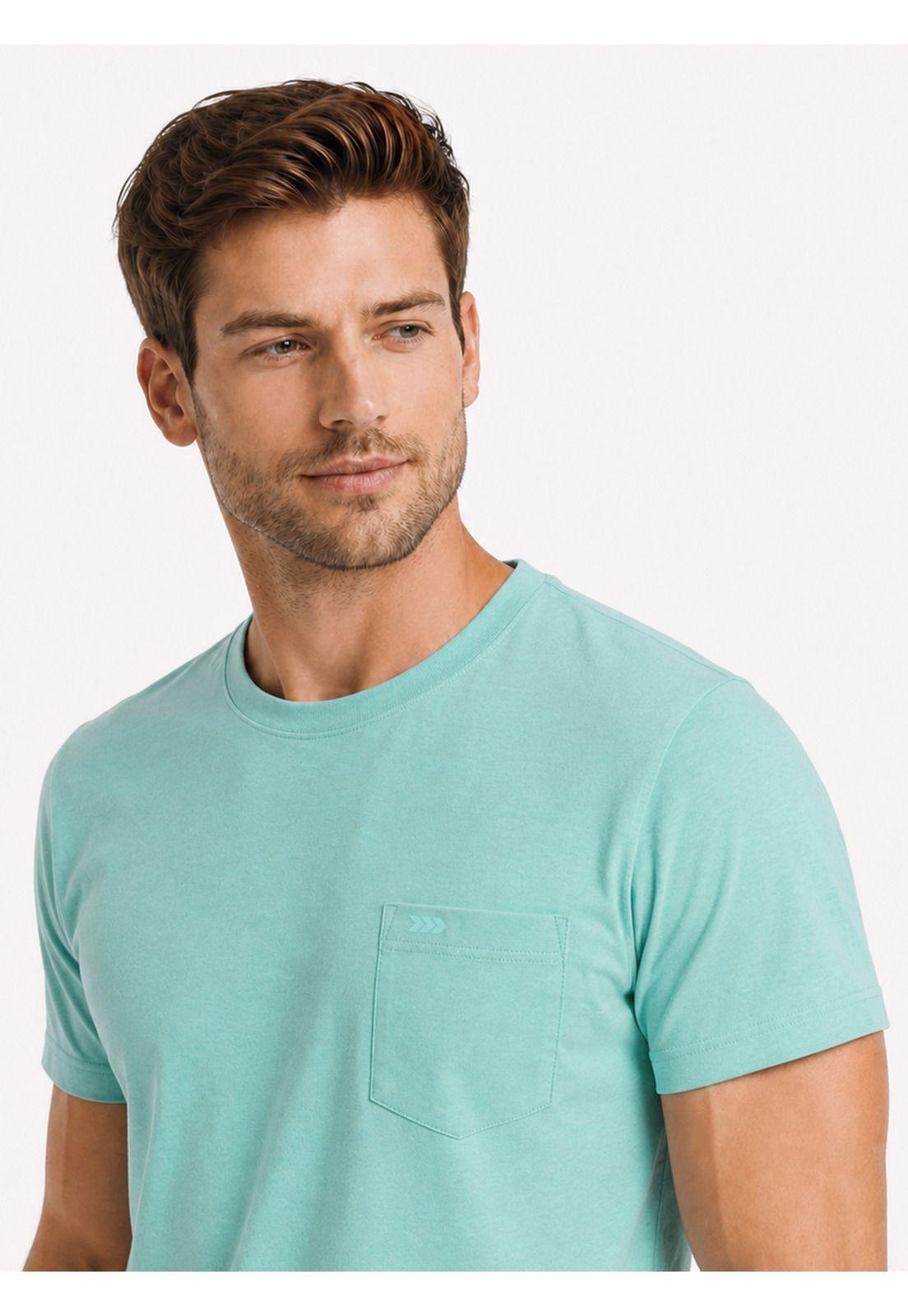 Polera Algodón Lisa Regular Fit Verde Claro Arrow PO34031AQ-2