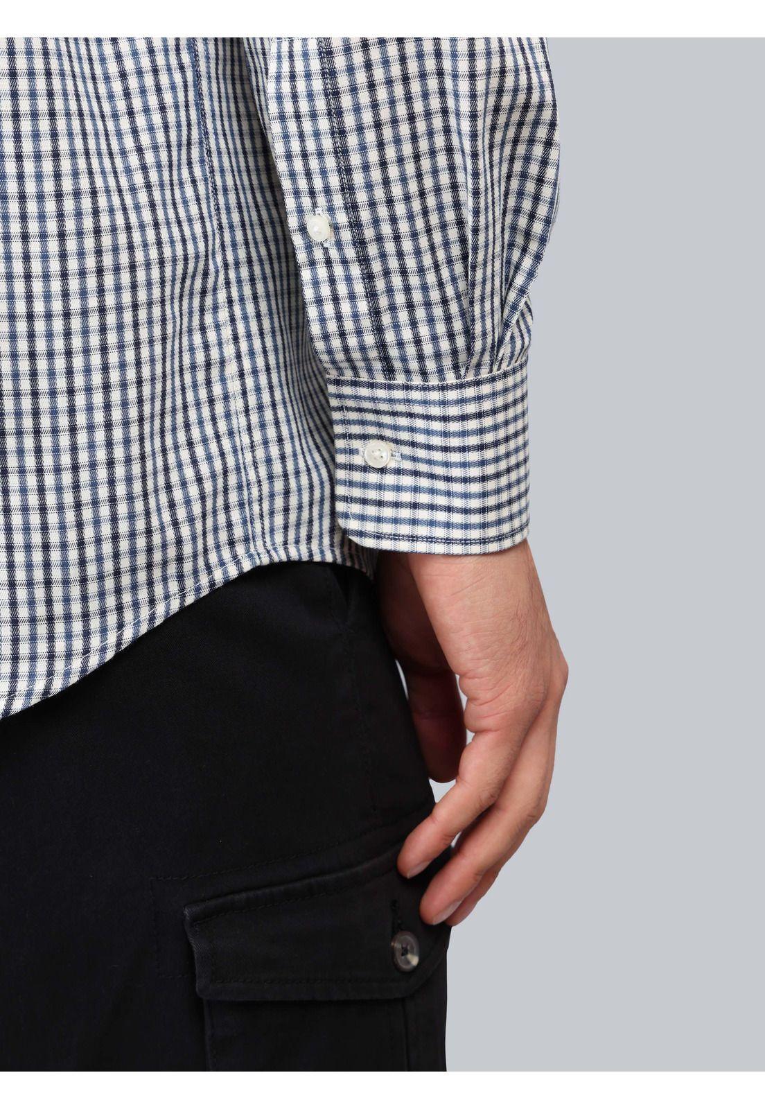 Camisa Cuadros Tailored Fit Azul Marino Piero Butti PBCIF07NB-5