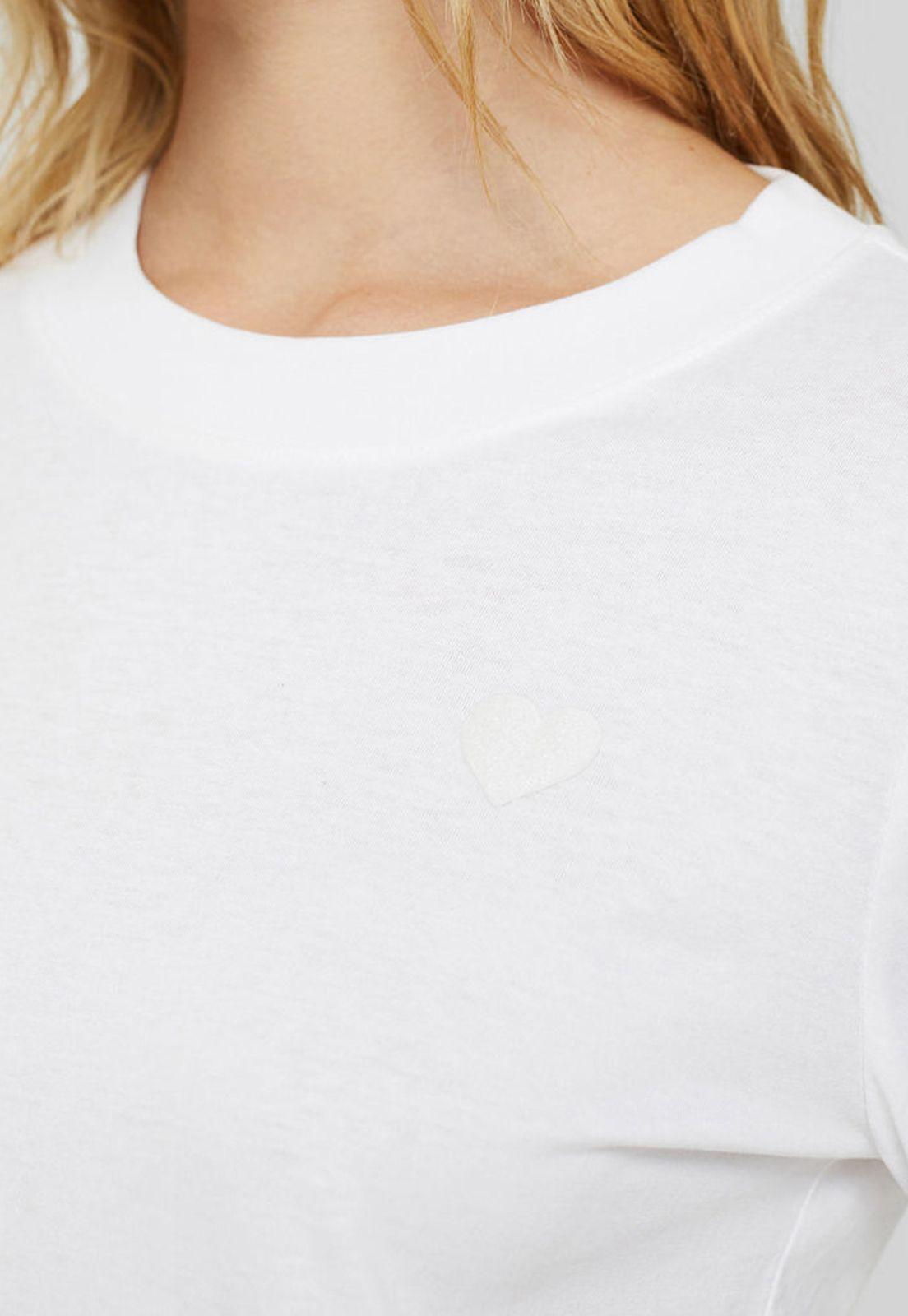 Polera Mujer Manga Larga Con Estampado Esprit Azul marino-2