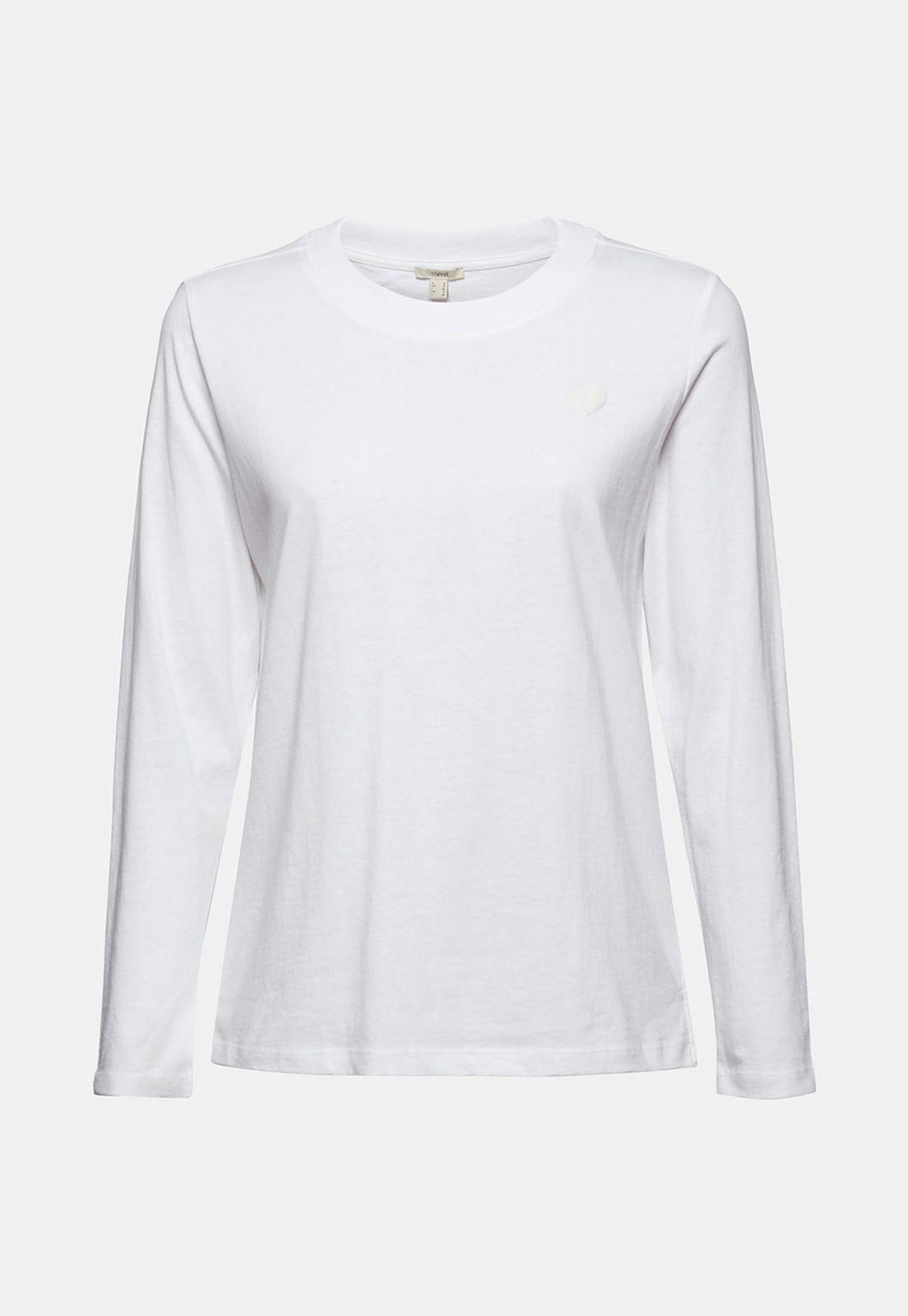 Polera Mujer Manga Larga Con Estampado Esprit Azul marino-3