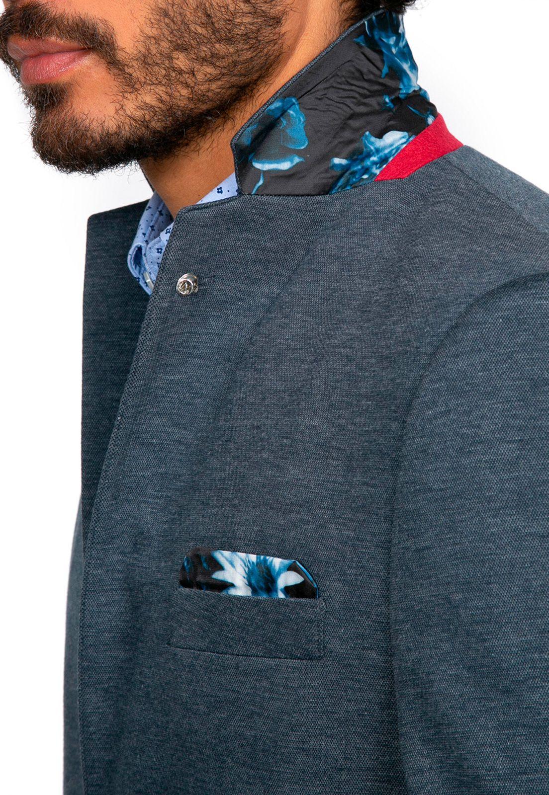 Blazer Casual Azul-4