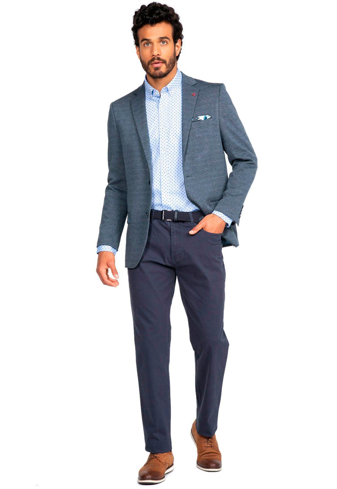 Blazer Casual Azul-6