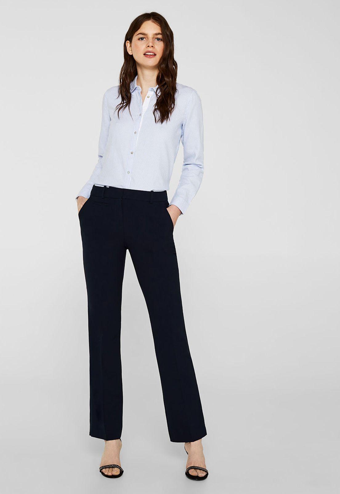 Pantalón Mujer Elástico Esprit Azul marino-0