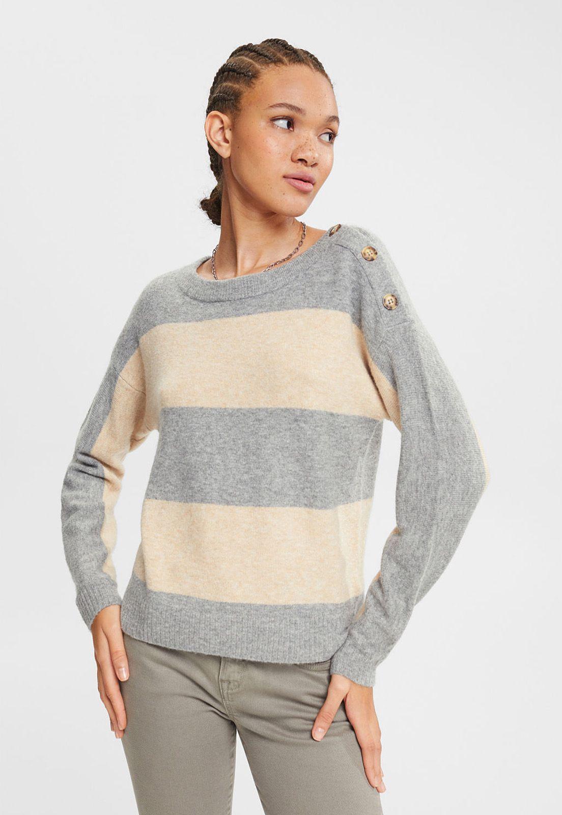 Sweater A Rayas Mujer Esprit-0