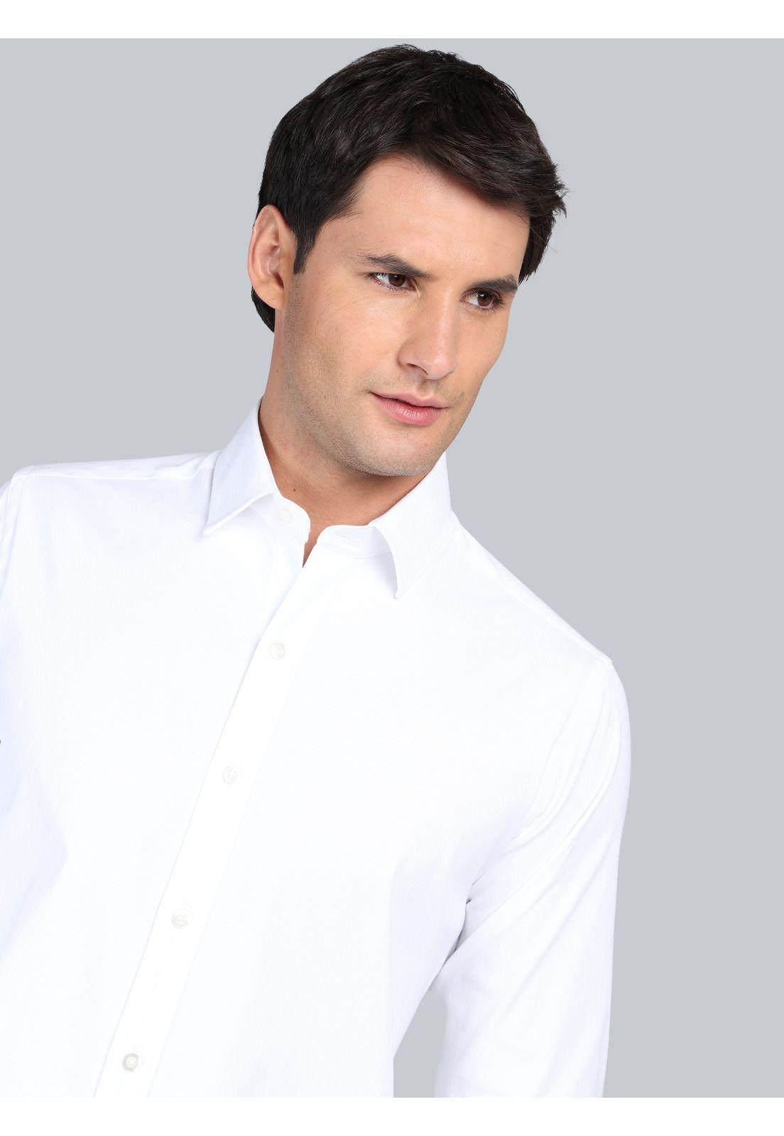 Camisa Lisa Regular Fit Blanco Arrow CM33068BL-2