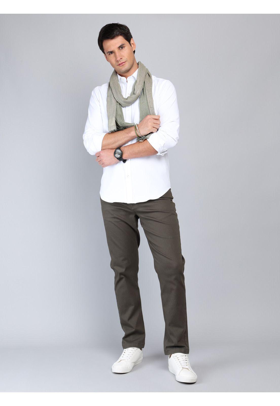 Camisa Lisa Regular Fit Blanco Arrow CM33068BL-3