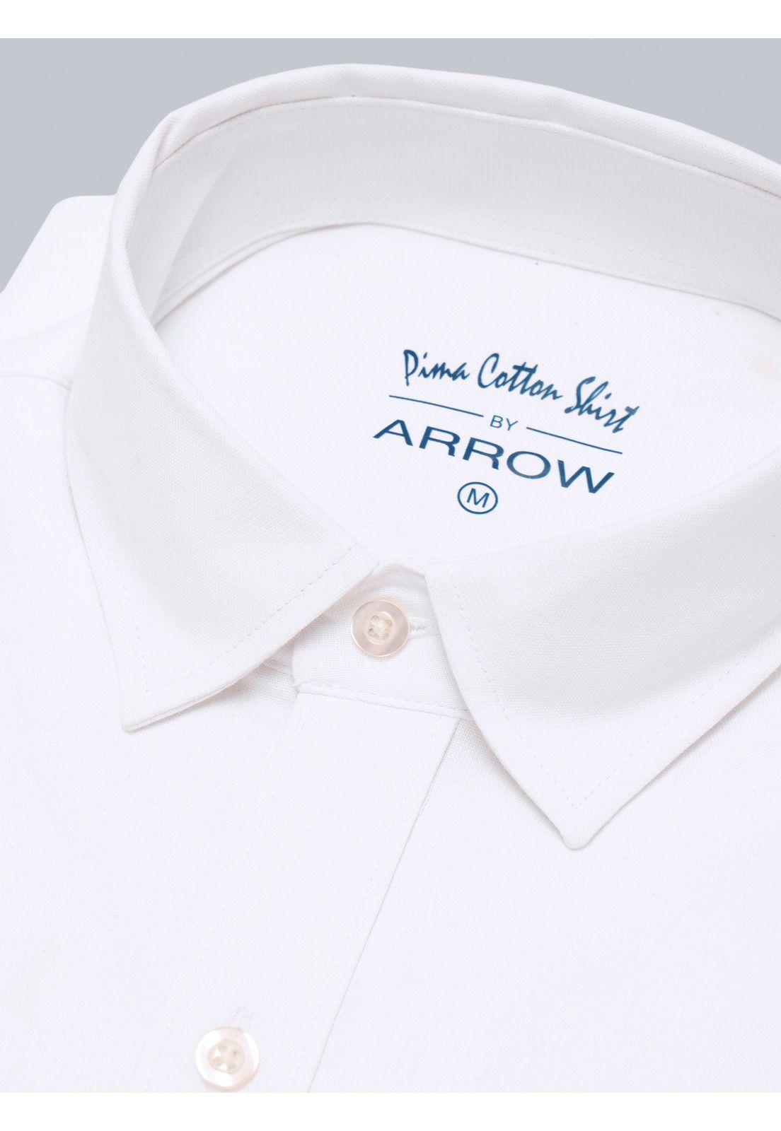 Camisa Lisa Regular Fit Blanco Arrow CM33068BL-4