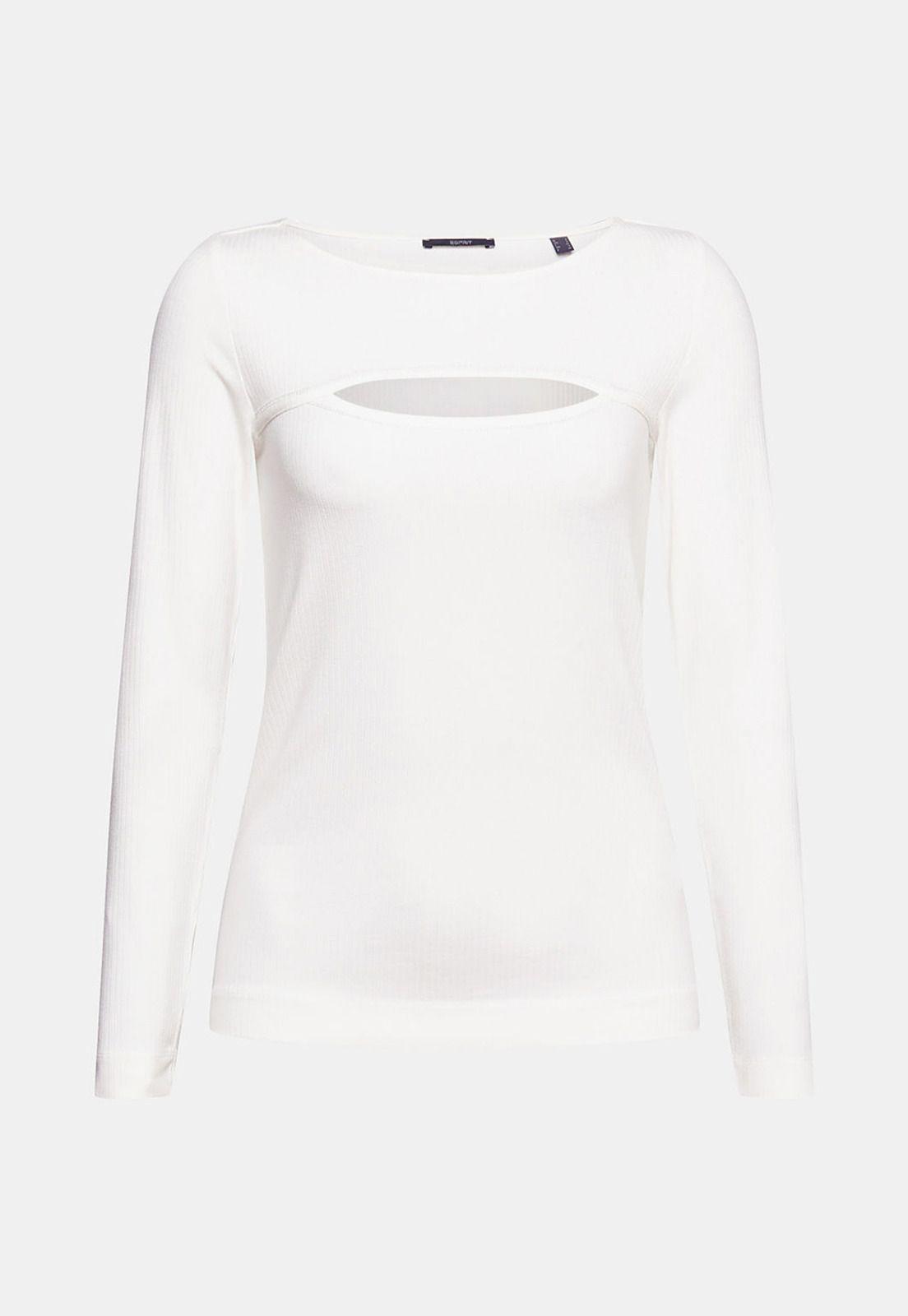 Polera Manga Larga Cut-Out Con Purpurina Mujer Esprit-3