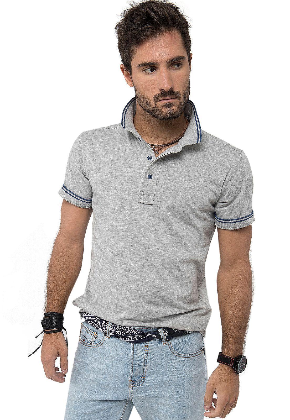 Polera Polo Gris Soviet-0