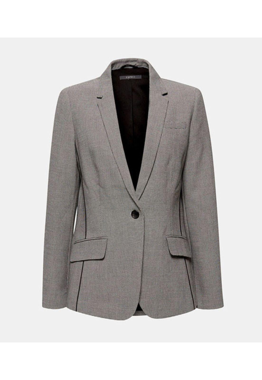 Blazer con diseño de pata de gallo-3