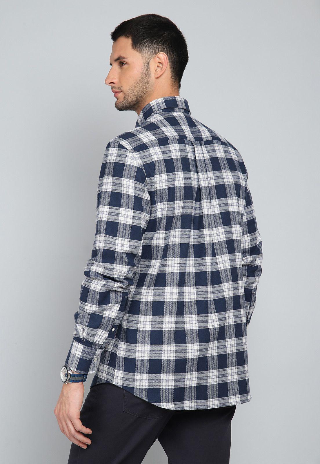 Camisa Cuadros Manga Larga Guy Laroche GLBIF47NB-1