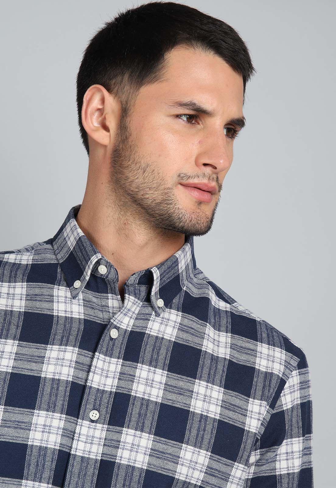 Camisa Cuadros Manga Larga Guy Laroche GLBIF47NB-2