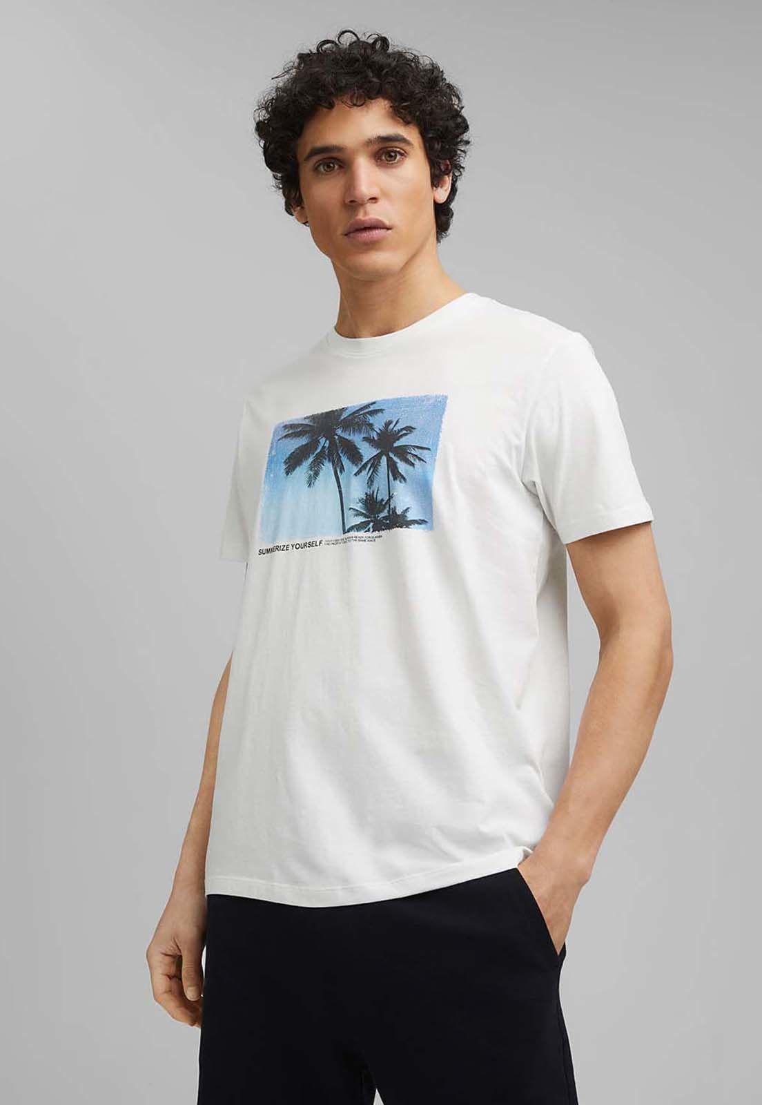 Polera Hombre Manga Corta Estampada Esprit-4
