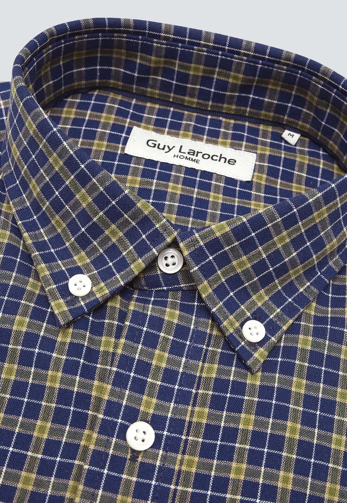 Camisa Cuadros Manga Larga Guy Laroche GLBIF50NB-4