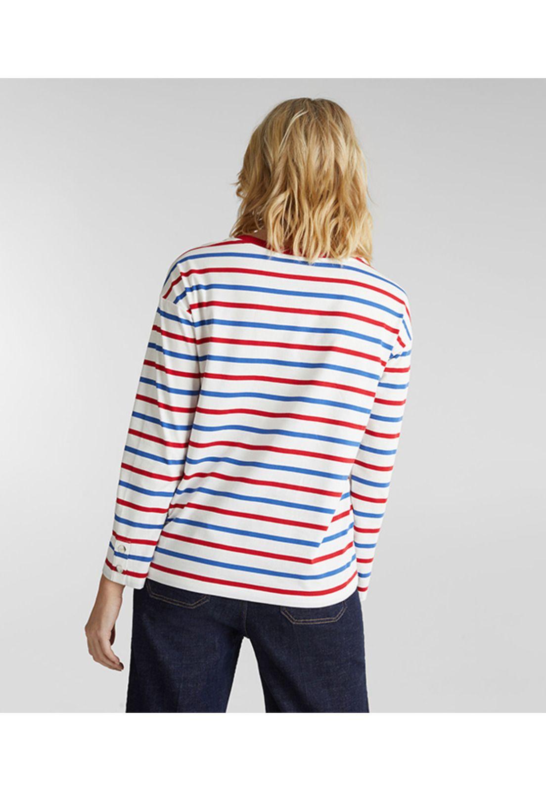 Polera manga larga con botón-0