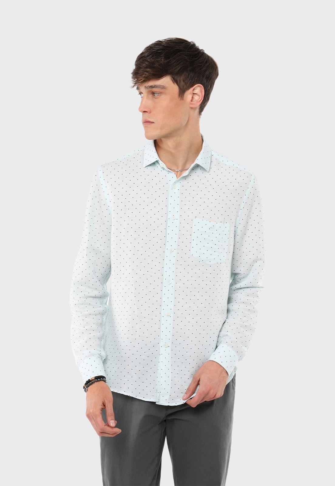 Camisa Manga Larga Print Puntos Guy Laroche-0