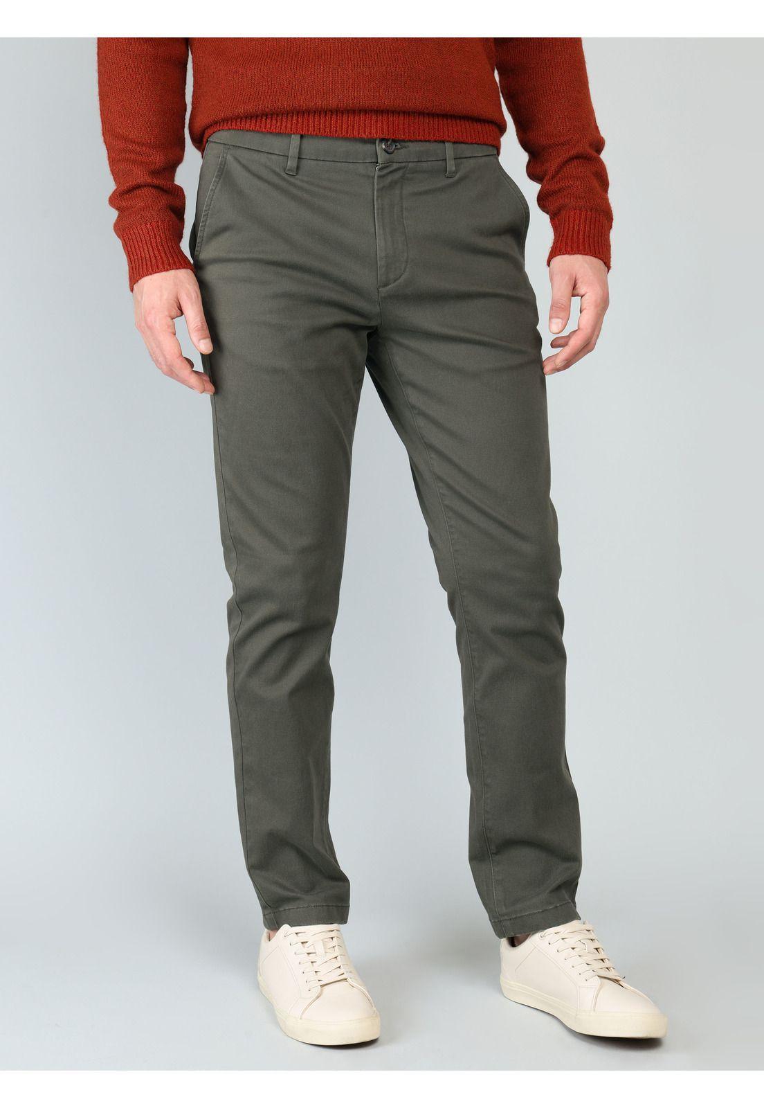 Pantalón Chino Spandex Regular Fit Oliva Arrow PA33030OL-0