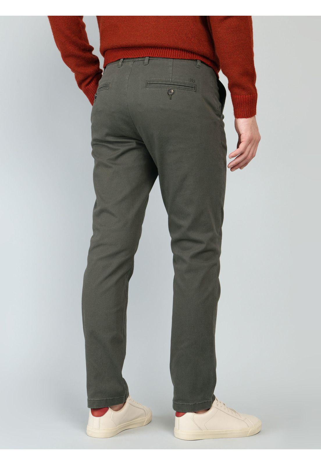 Pantalón Chino Spandex Regular Fit Oliva Arrow PA33030OL-1