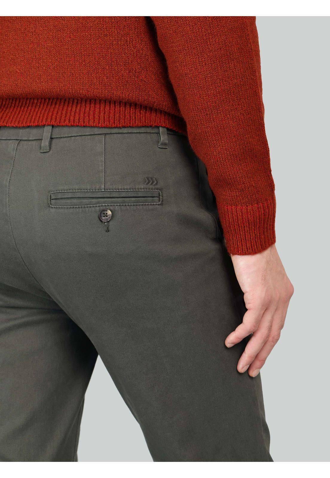 Pantalón Chino Spandex Regular Fit Oliva Arrow PA33030OL-4