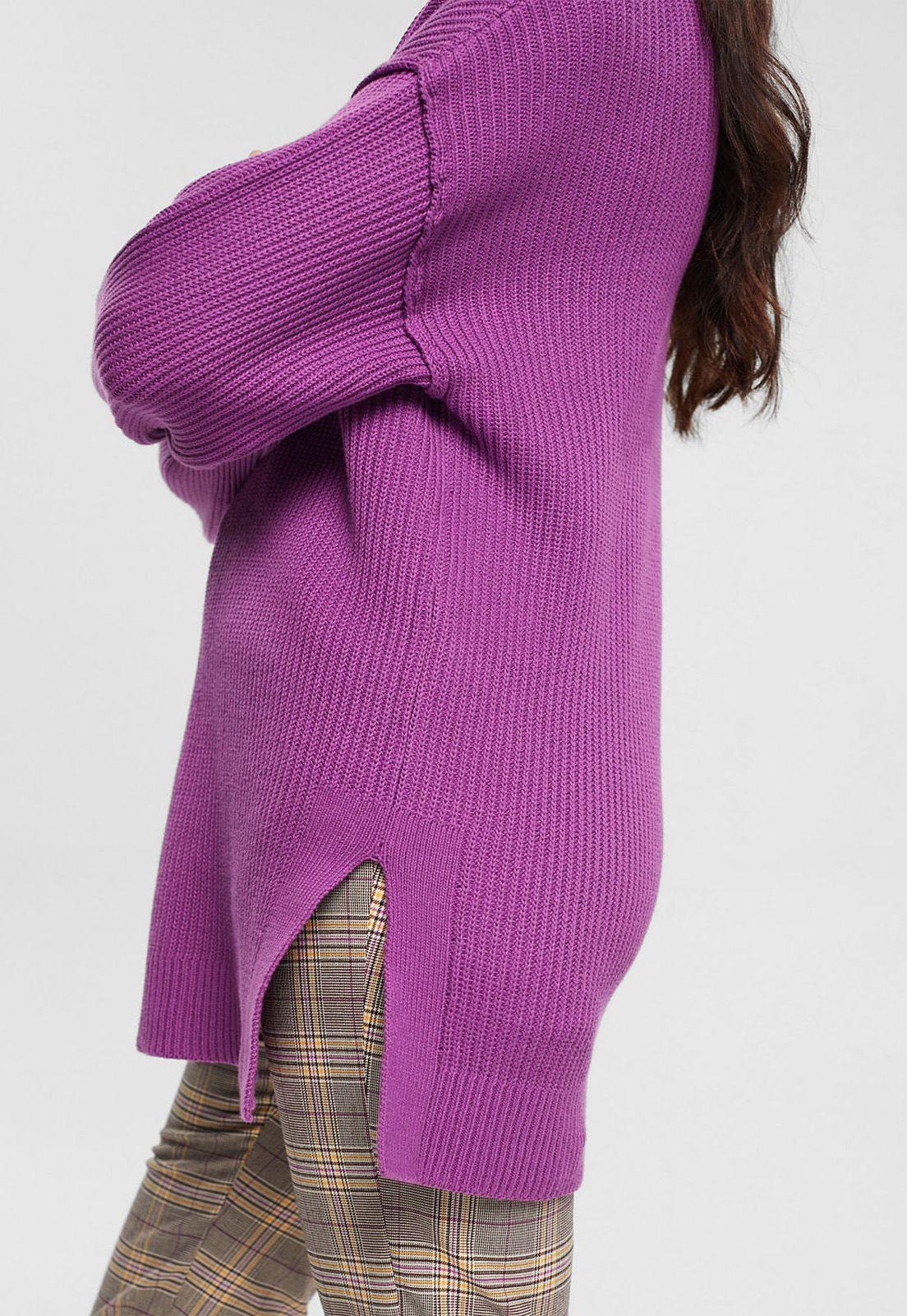 Sweater Con Cuello Alto Mujer Esprit Violeta-2