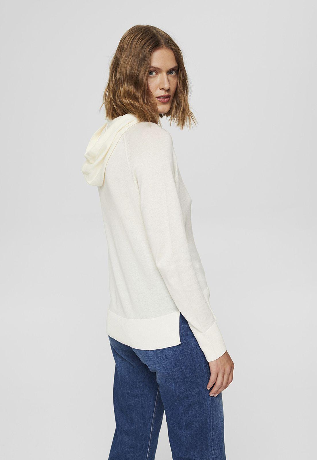Sweater Mujer Con Capucha Liso Esprit-1