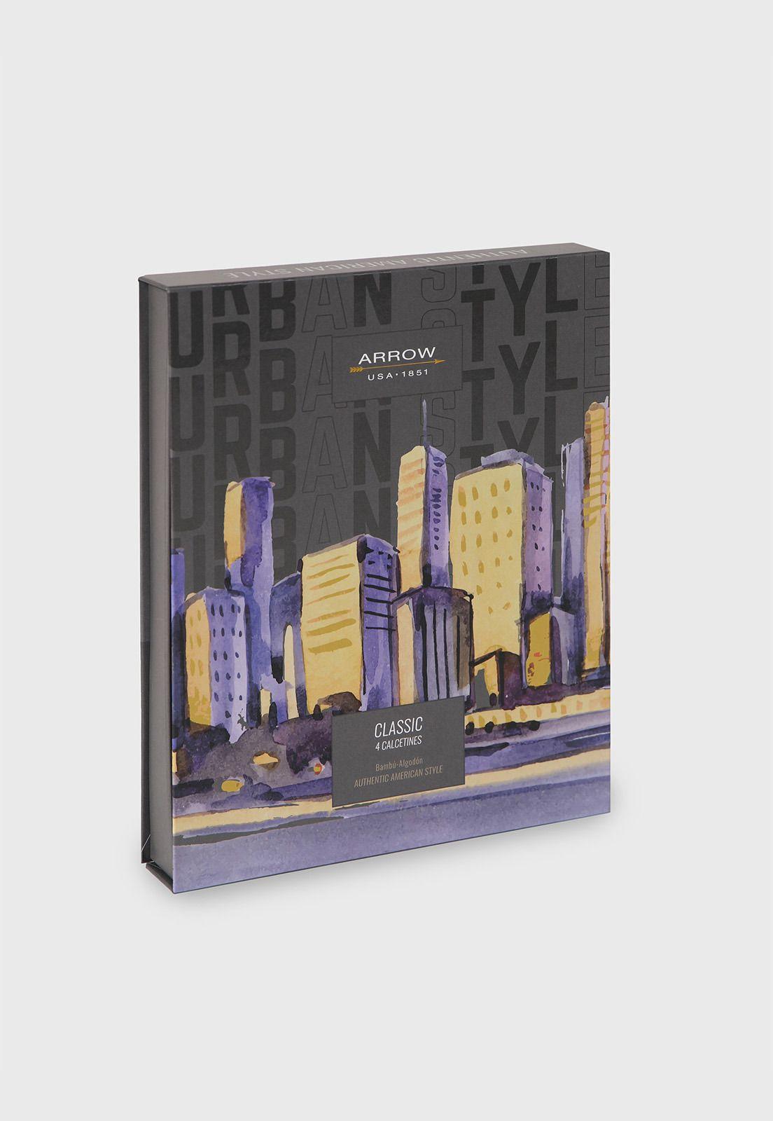 Caja Calcetines 4 Unidades Classic Arrow-5