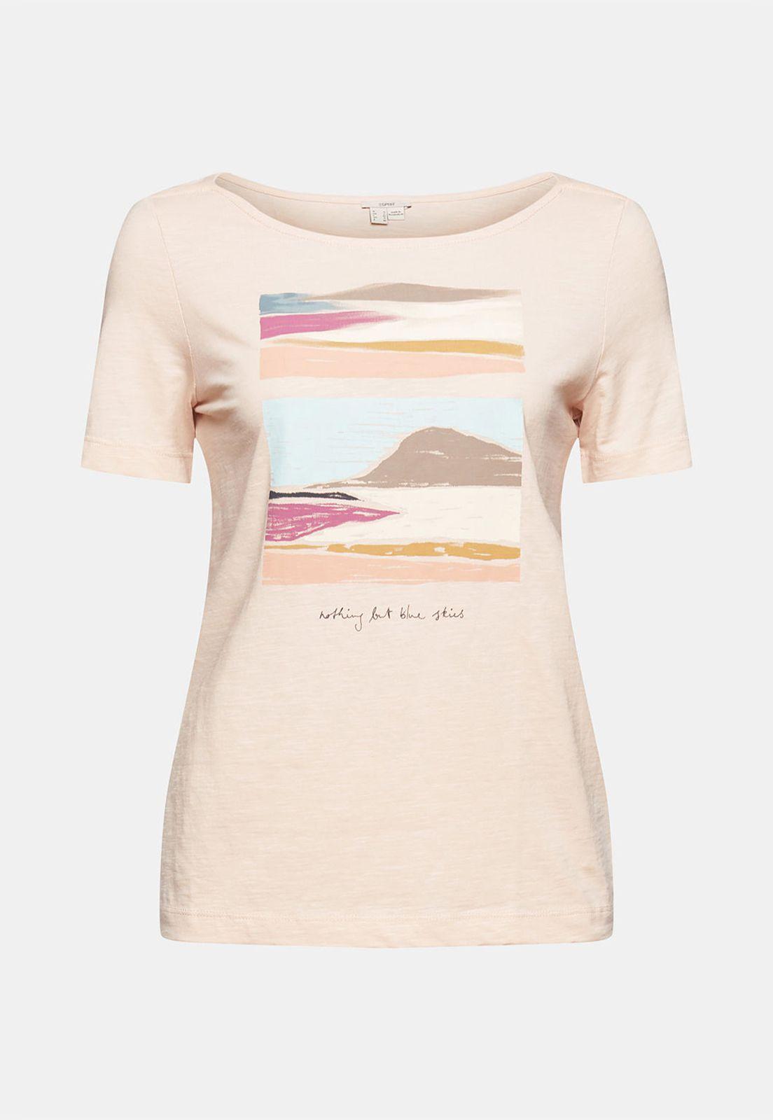 Polera Con Cuello Barco Y Estampado Esprit-2