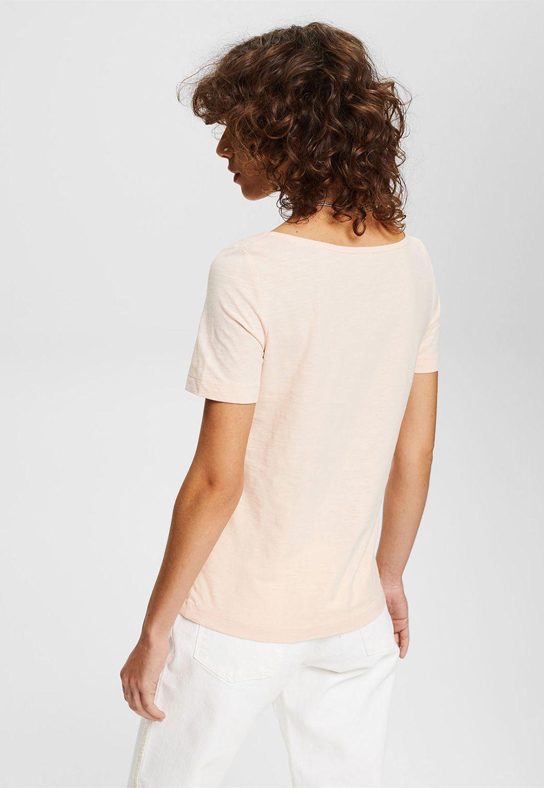 Polera Con Cuello Barco Y Estampado Esprit-1